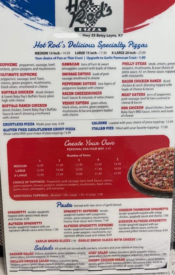 Hot Rod's Pizza Betsy Layne